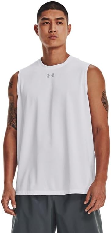 

Under Armour мужская футболка Team Tech Slvls Loose Grey с коротким рукавом, White, Белый, Under Armour мужская футболка Team Tech Slvls Loose Grey с коротким рукавом, White