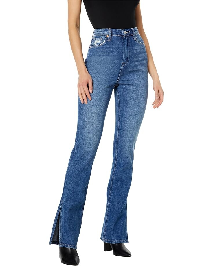 

Джинсы Blank NYC The Cooper Straight Leg with Side Slit in Being Alive, синий