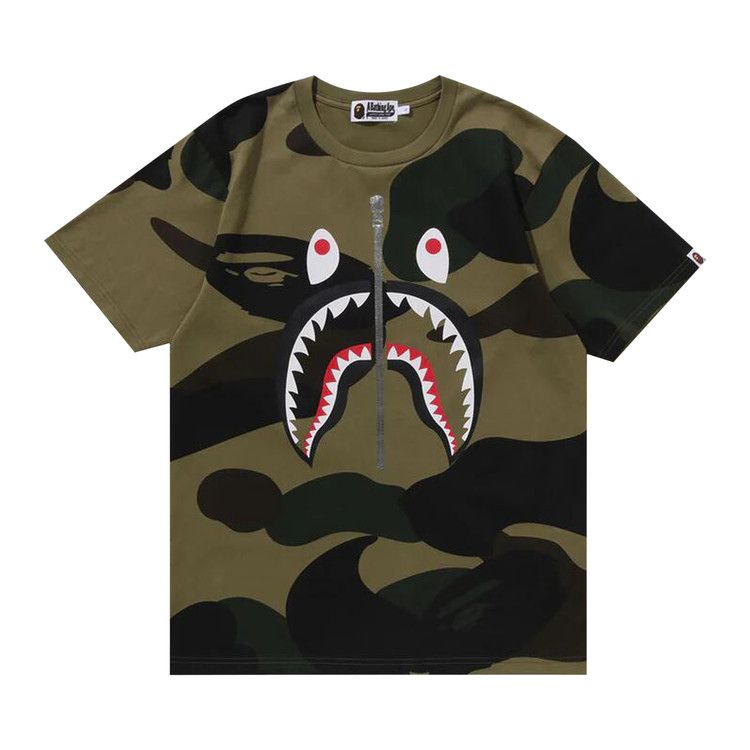 

Футболка BAPE Giant 1st Camo Shark Tee, Green