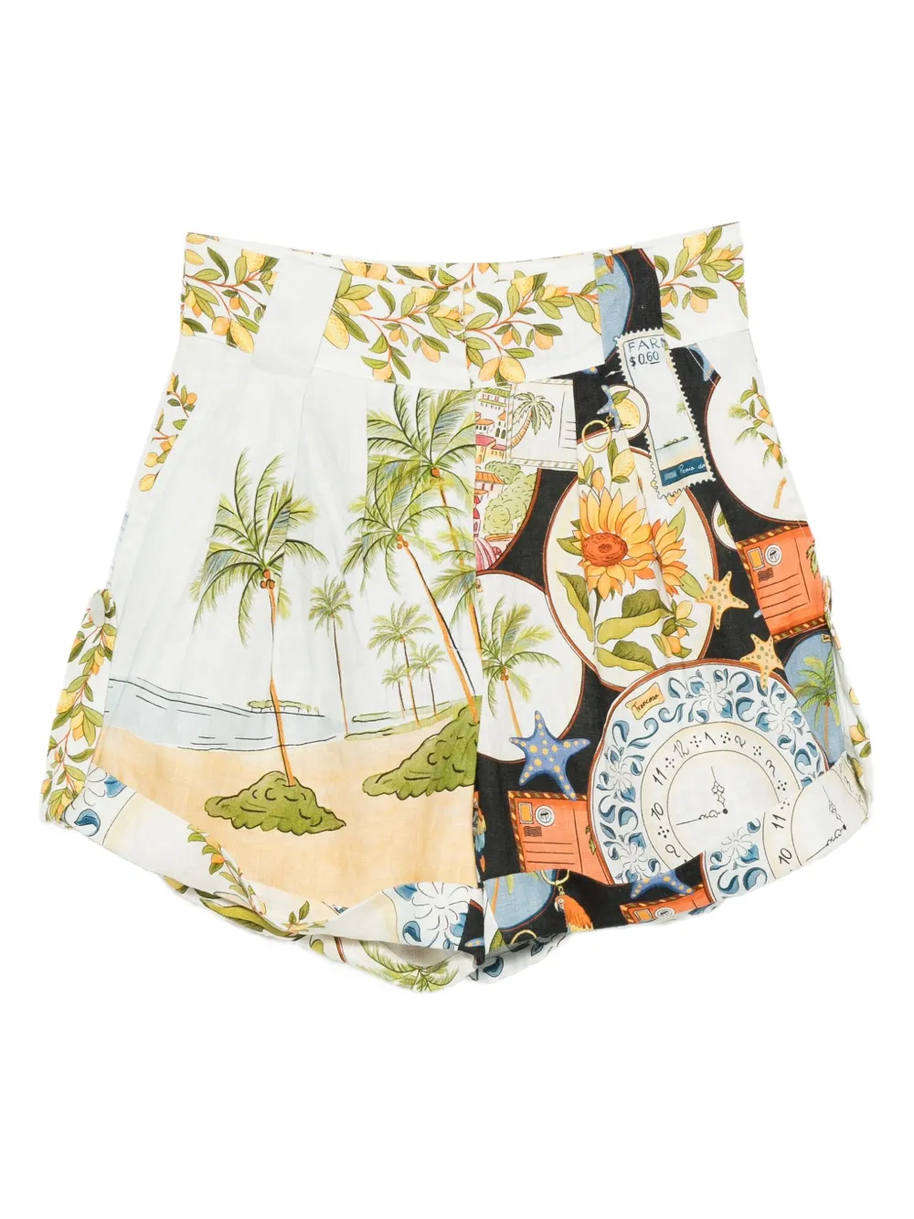 

Шорты Latin Trip Scarves FARM Rio, белый