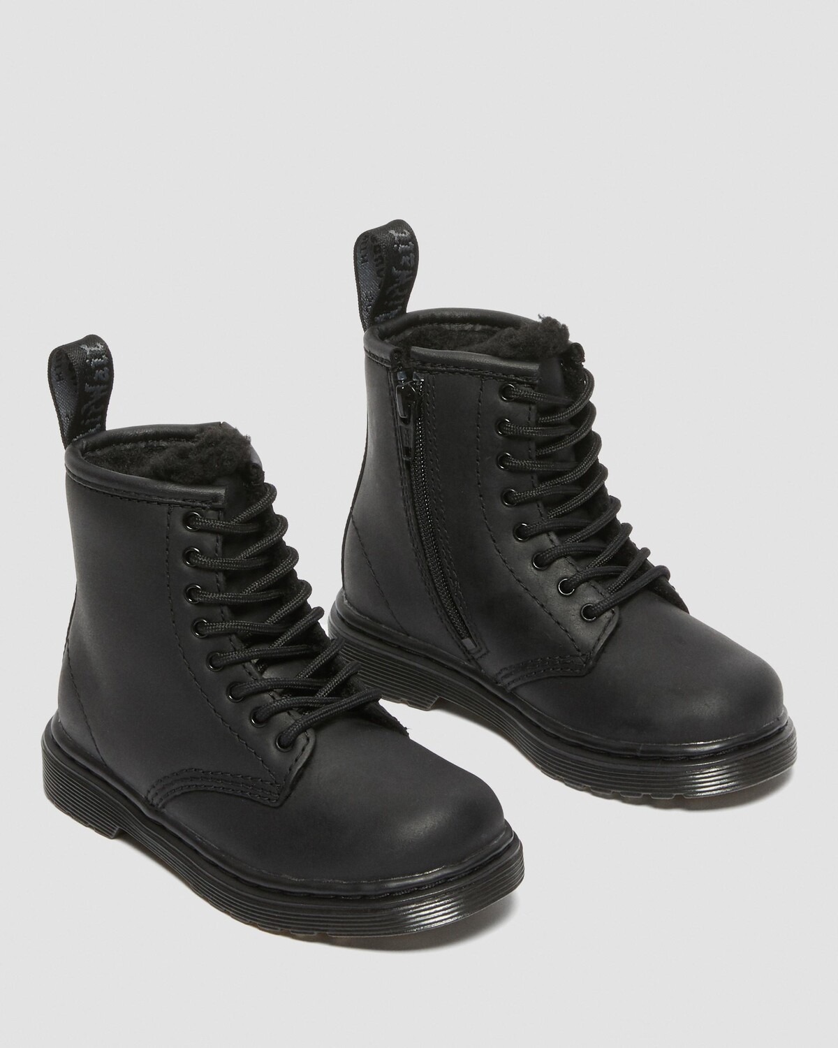Детские сапоги Dr. Martens Toddler 1460 на подкладке из искусственного меха, BLACK REPUBLIC WP — фото 4
