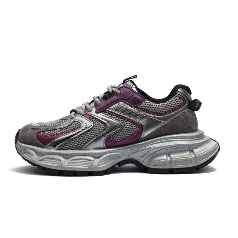 

Кроссовки CENTRAL&KITTY Chunky Sneakers Unisex Low-top, серебряный