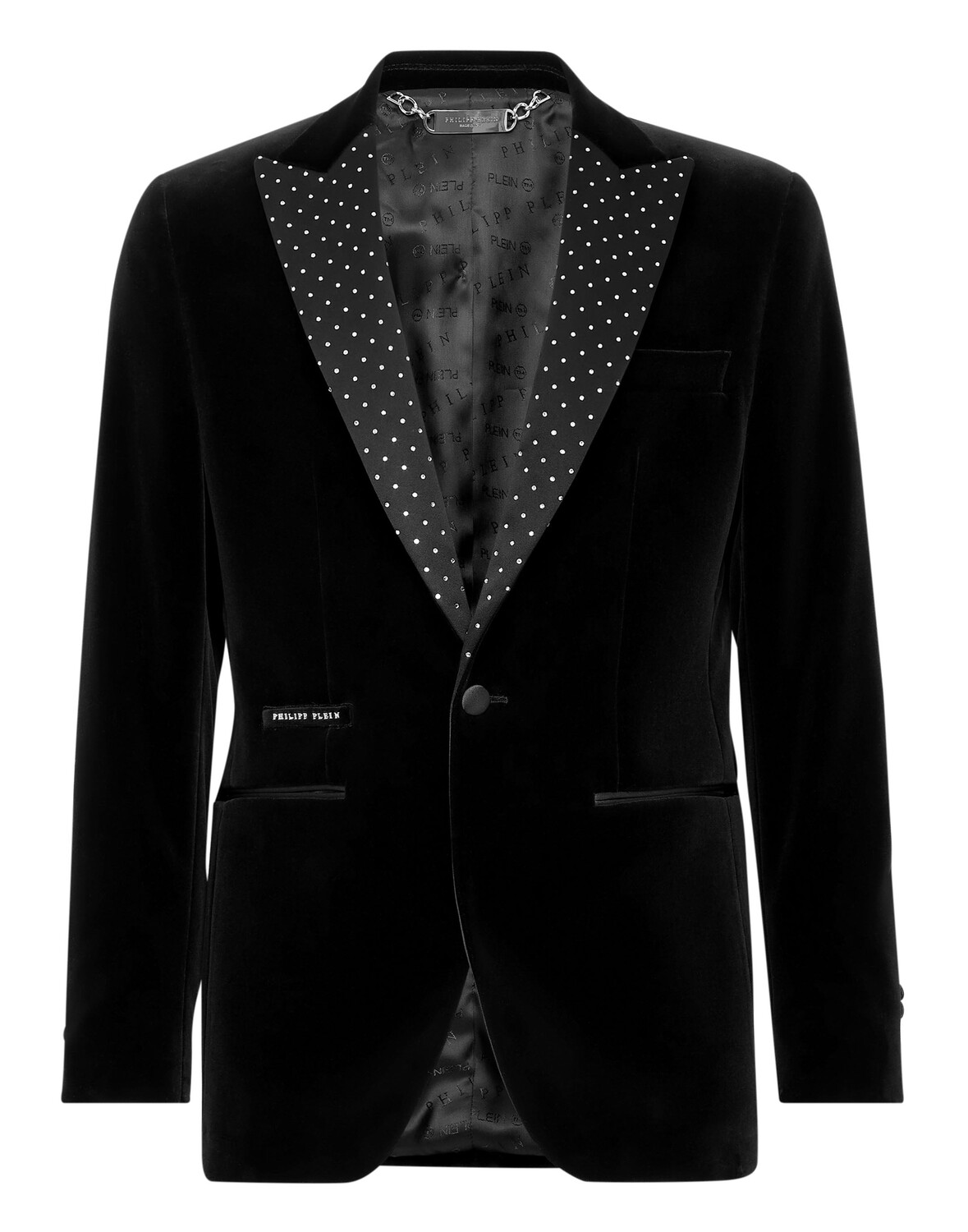 

Блейзер Lord Fit с кристаллами Philipp Plein, цвет Black / White