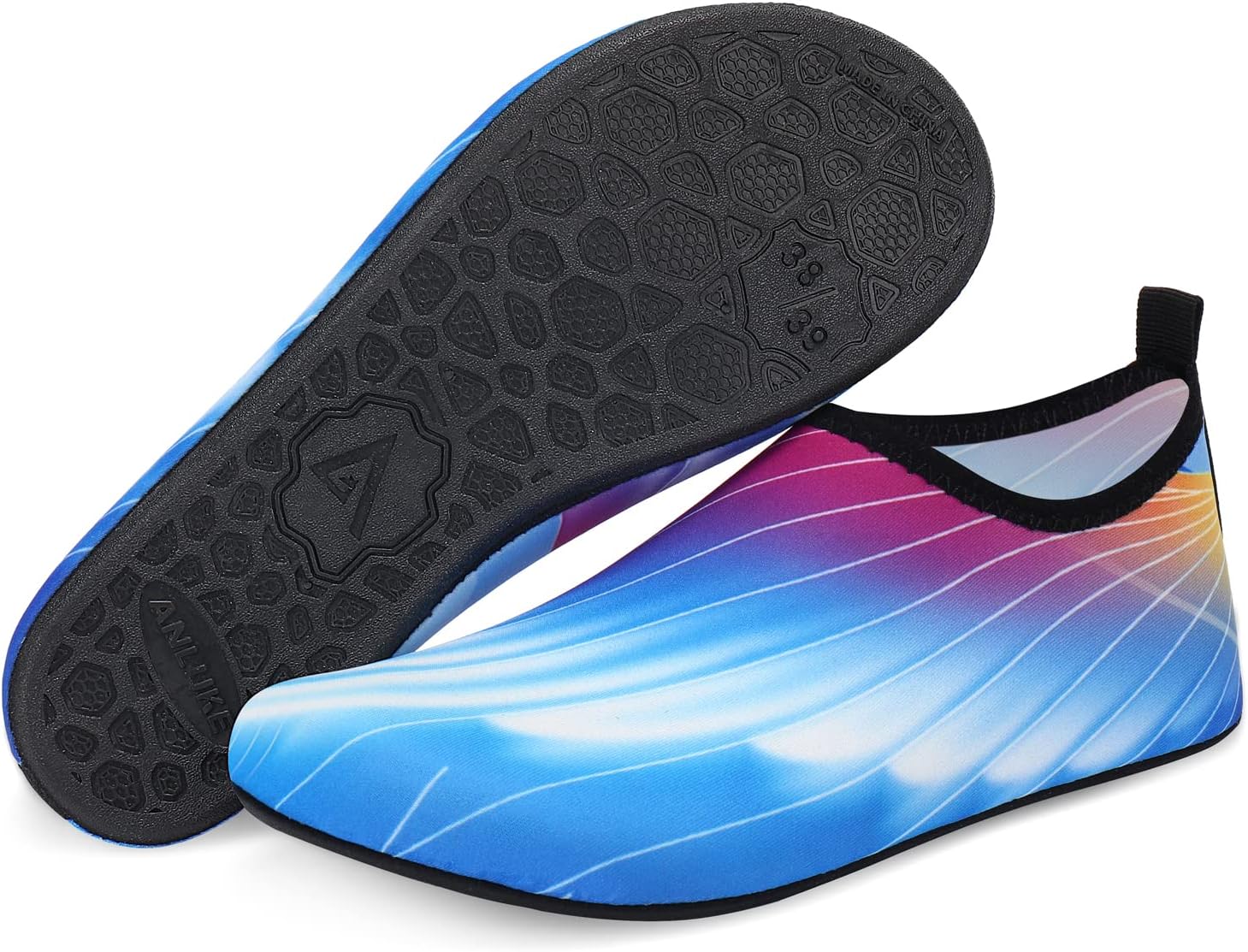 

Водные туфли ANLUKE Barefoot Aqua Yoga, быстро сохнущие пляжные плавательные и серфовые носки для женщин и мужчин, синий