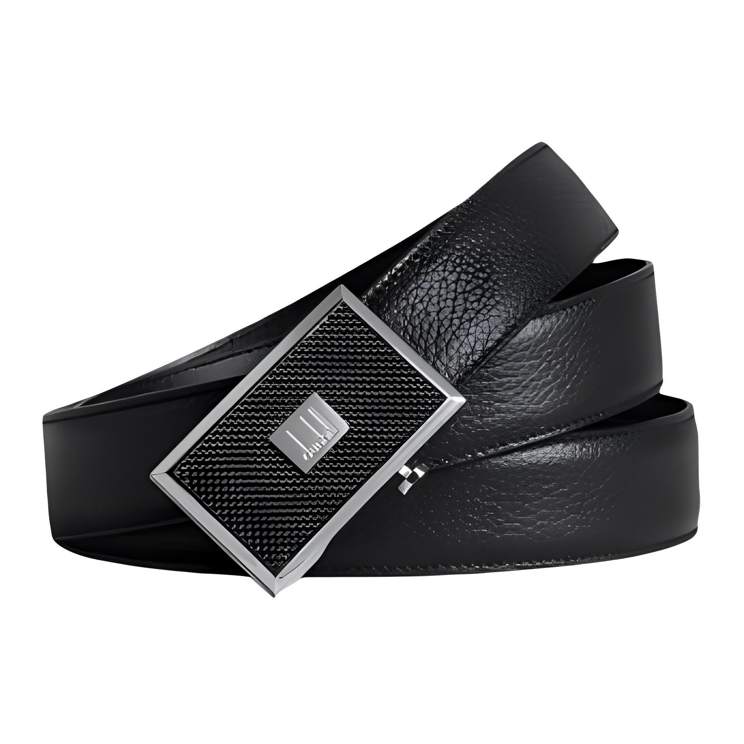 

Dunhill Мужской ремень из коровьей кожи черный шириной 3 см, Black