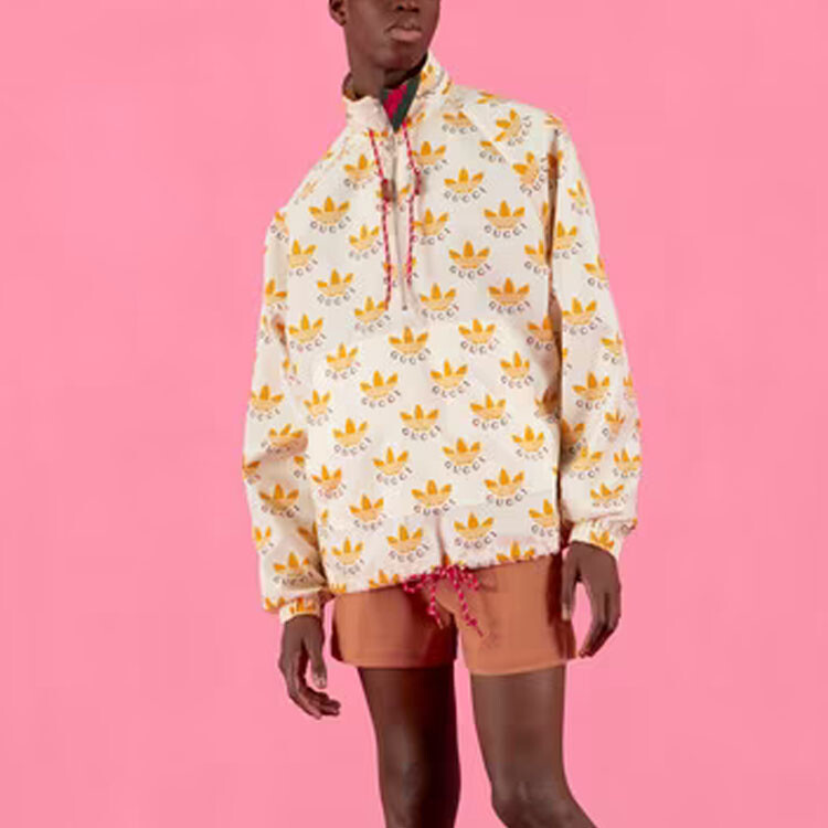 Куртка Adidas Originals X ADIDAS унисекс цвета слоновой кости и белого цвета Gucci, белый — фото 4