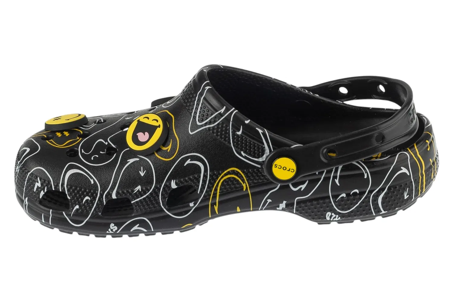 Тапочки для бассейна с улыбкой, Crocs, черный — фото 2