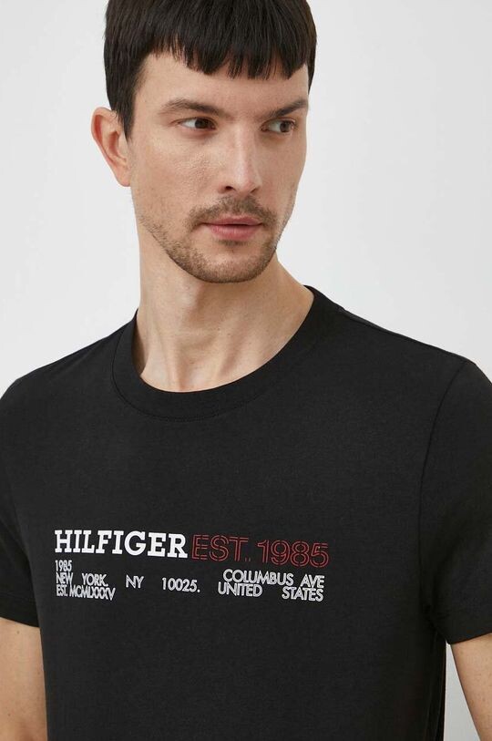 

Хлопковая футболка Tommy Hilfiger, черный
