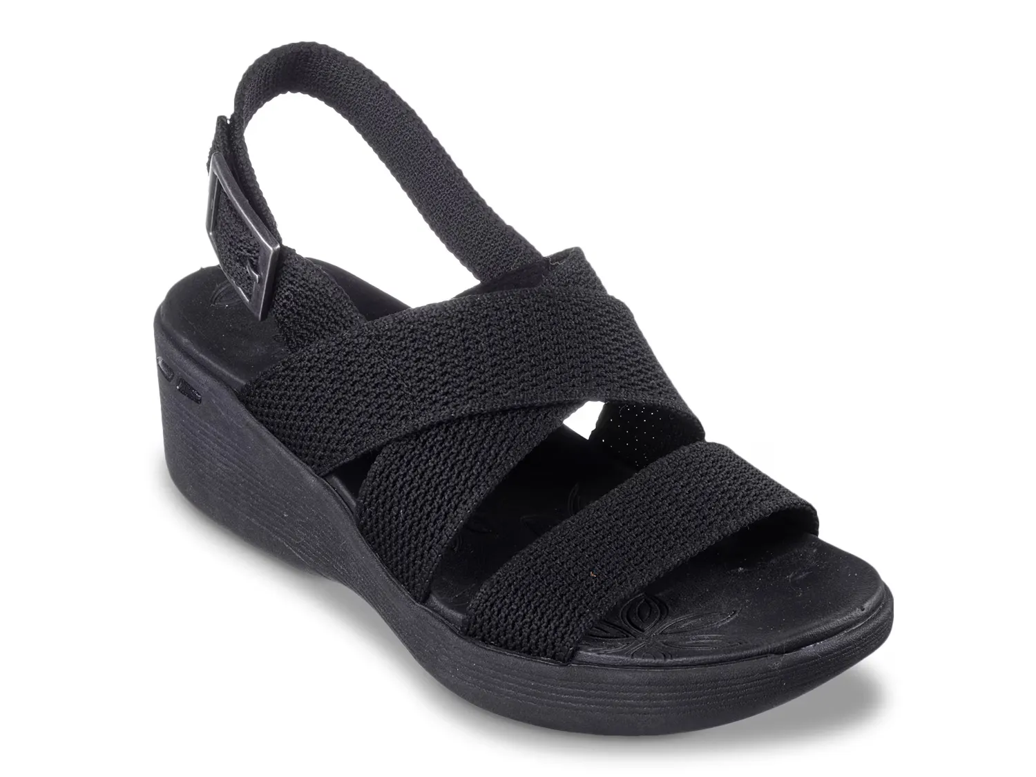

Сандалии Pier Lite Night Owl Wedge Sandal Skechers, черный