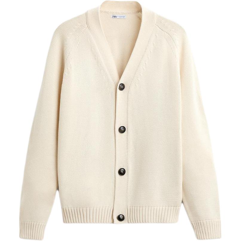 

ZARA Трикотажный свитер мужской белый