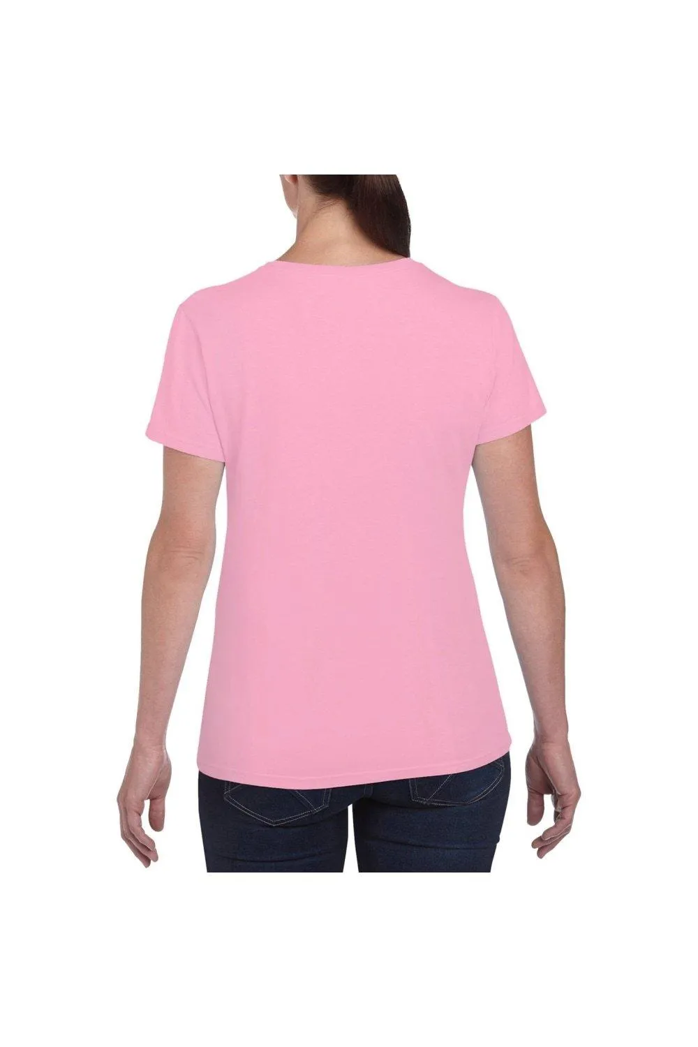 

Футболка Missy Fit из плотного хлопка с короткими рукавами Gildan, розовый
