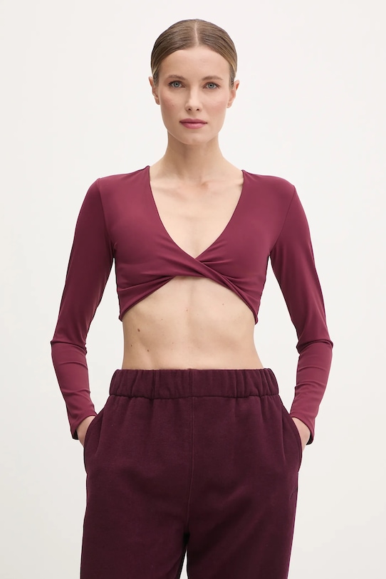 

Лонгслив для йоги Luna Twist Joyinme, бордовый