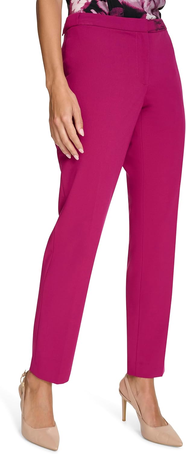 Женский пиджак Calvin Klein Infinite Stretch с рукавами 3/4 на пуговицах, Mulberry — фото 3