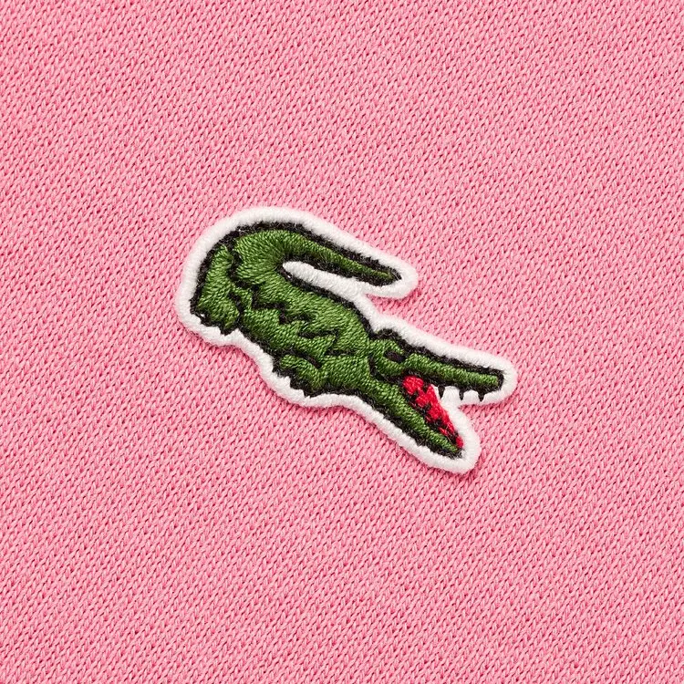Флисовая толстовка с круглым вырезом LACOSTE, розовый красный — фото 4