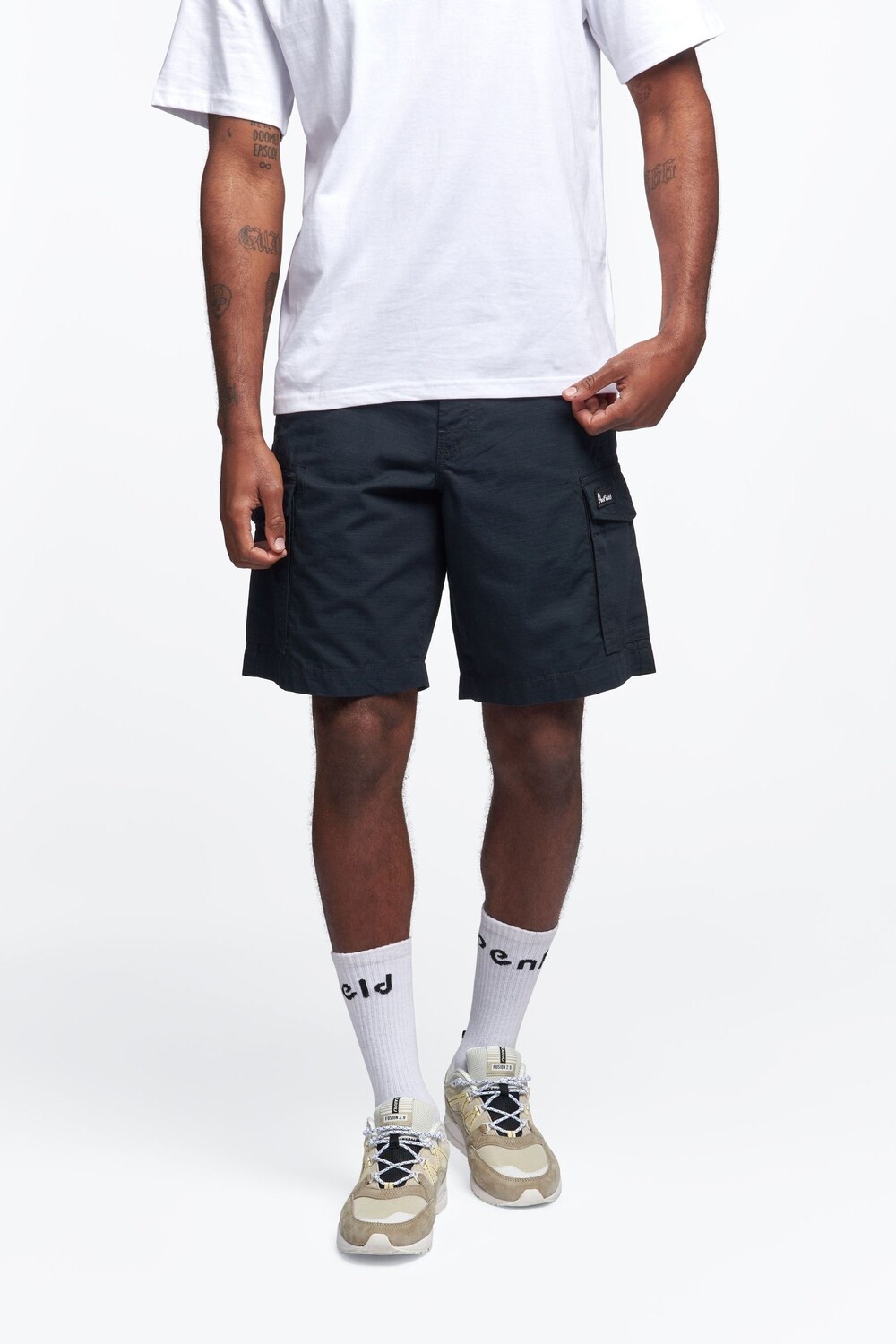 

Черные шорты карго P Bear Penfield, черный