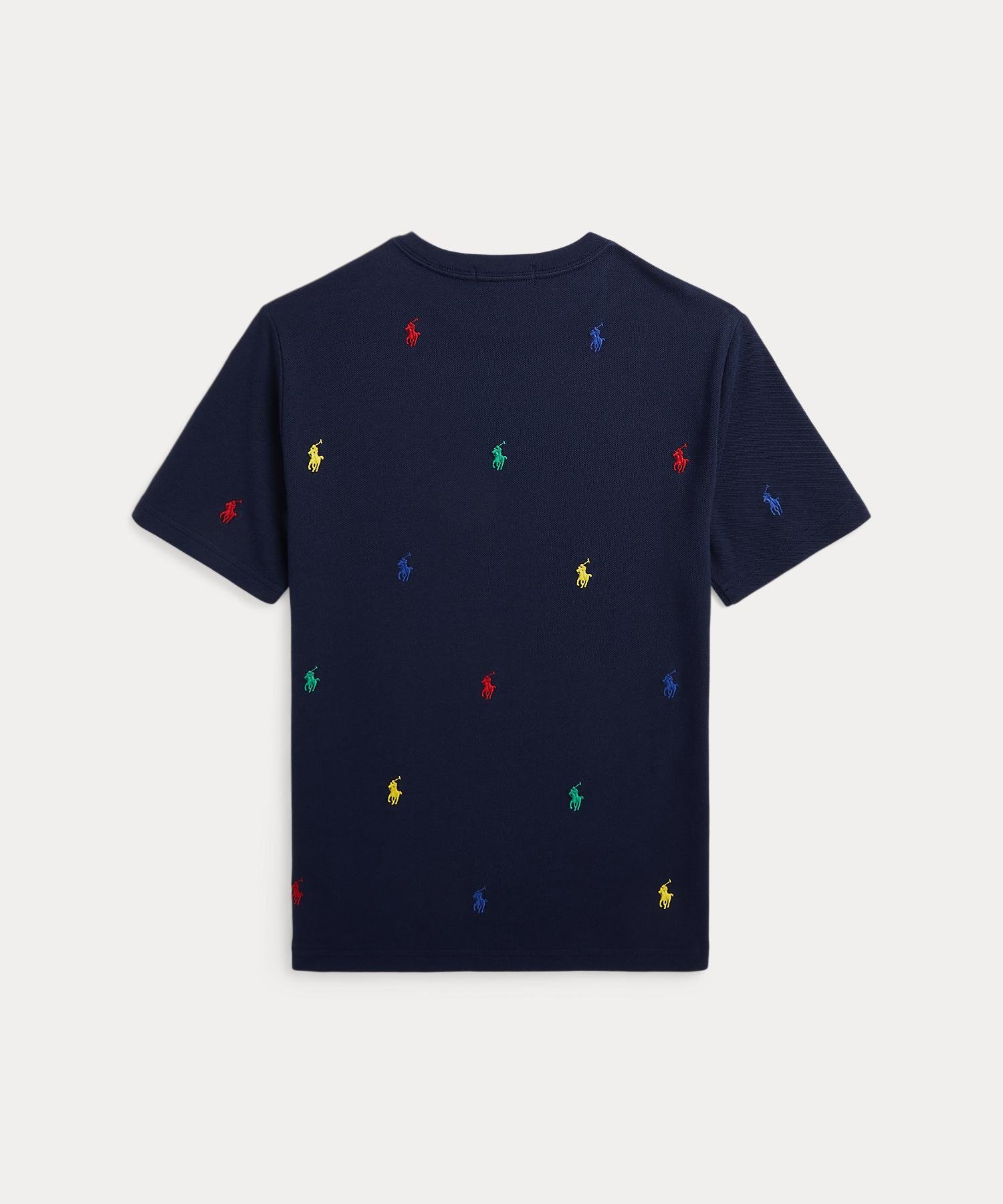 Футболка Polo Pony из хлопковой сетки (для мальчиков, возраст 8-20 лет) Polo Ralph Lauren, 410 Navy — фото 2