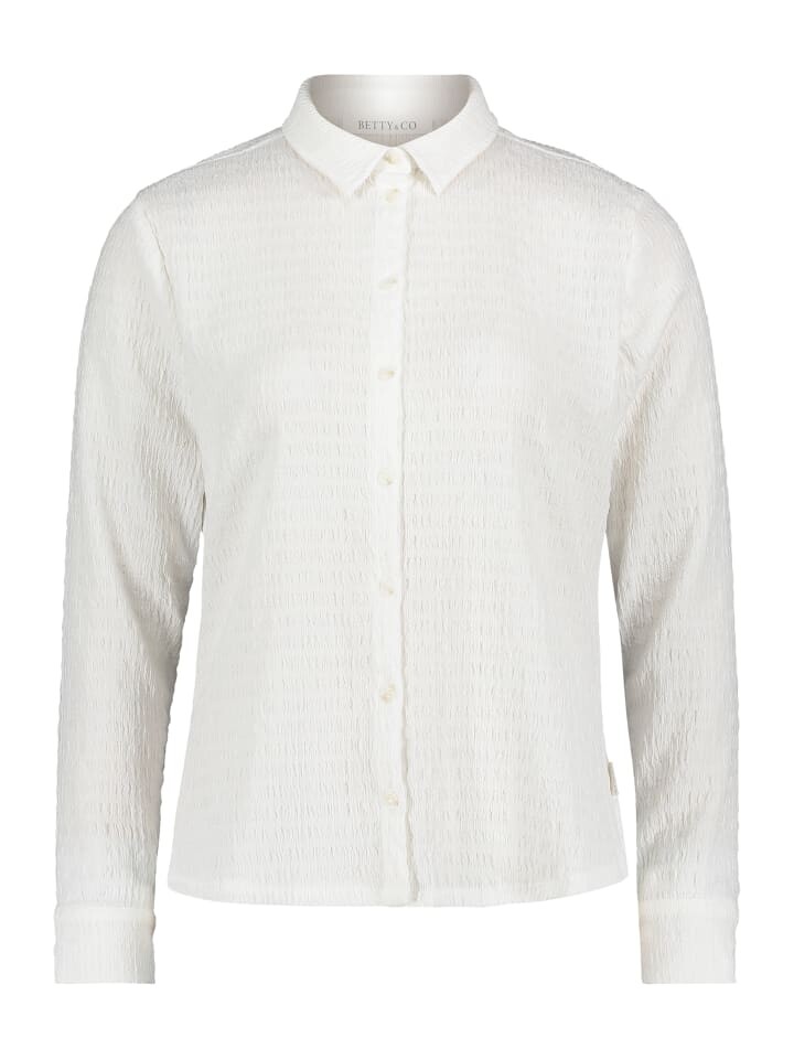 

Блуза BETTY & CO Blusenshirt mit Kragen, цвет Rohweiß