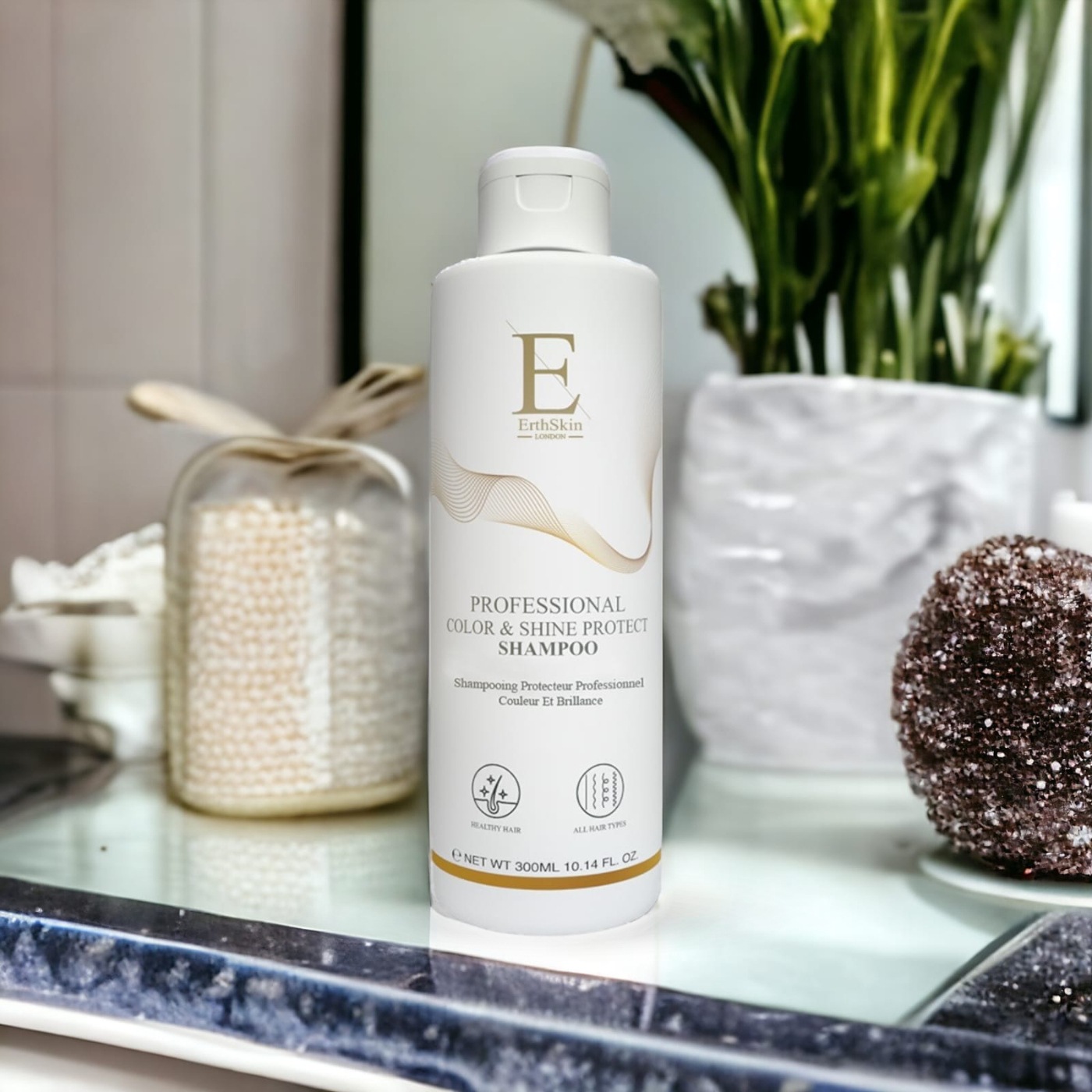 Шампунь pro farb- & glanzschutz shampoo Erthskin London, количество . — фото 3
