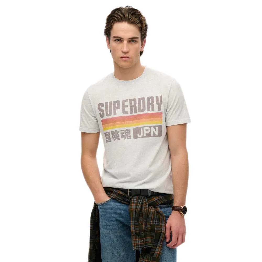 

Футболка с коротким рукавом Superdry Japan Stripe Relaxed, белый