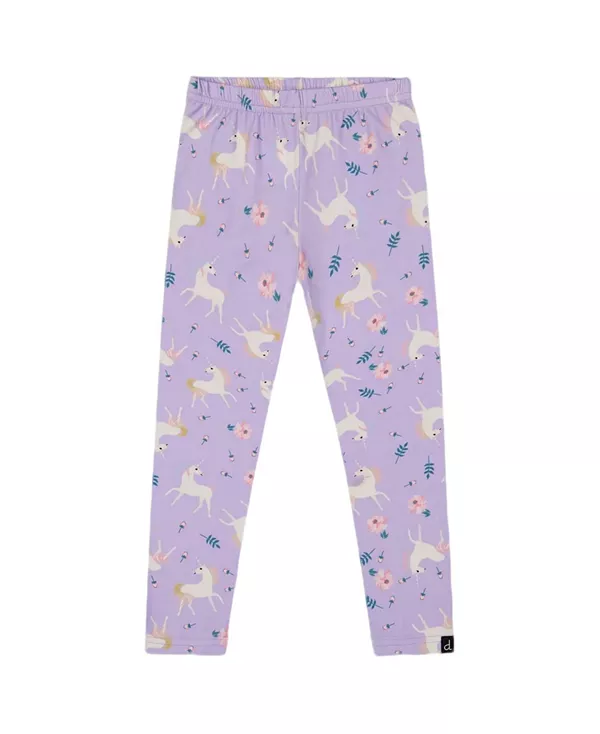 

Эластичные трикотажные леггинсы для девочек - для малышек и для девочек постарше Deux Par Deux, фиолетовый