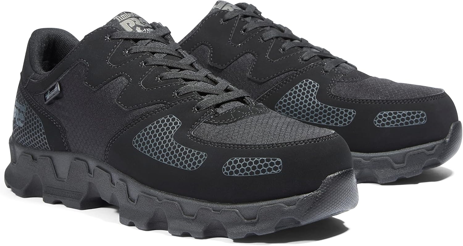 Timberland PRO мужские промышленные ботинки Powertrain Alloy Toe ESD, Black Synthetic — фото 2