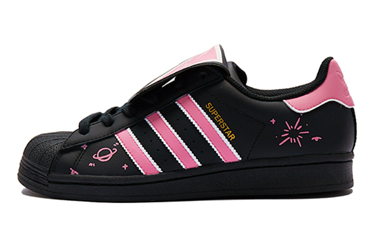 

Кроссовки adidas originals Superstar Series Skateboarding Shoes Unisex Low-top Black/pink, розовый