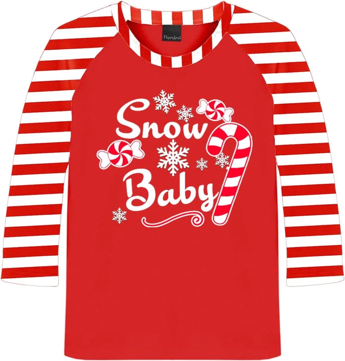Детская футболка с принтом Remimi 3/4 рукав, Snow Baby