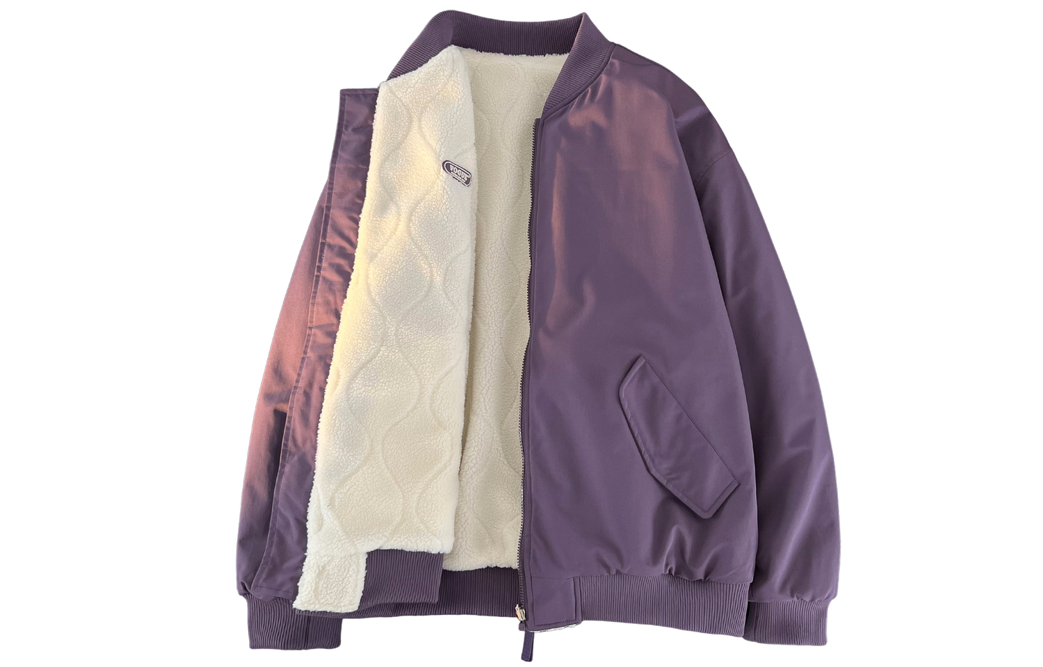 

WARRIOR Пуховик серии "Покоряющий ветер и волны" унисекс, Aurora Purple[Reversible Sherpa]