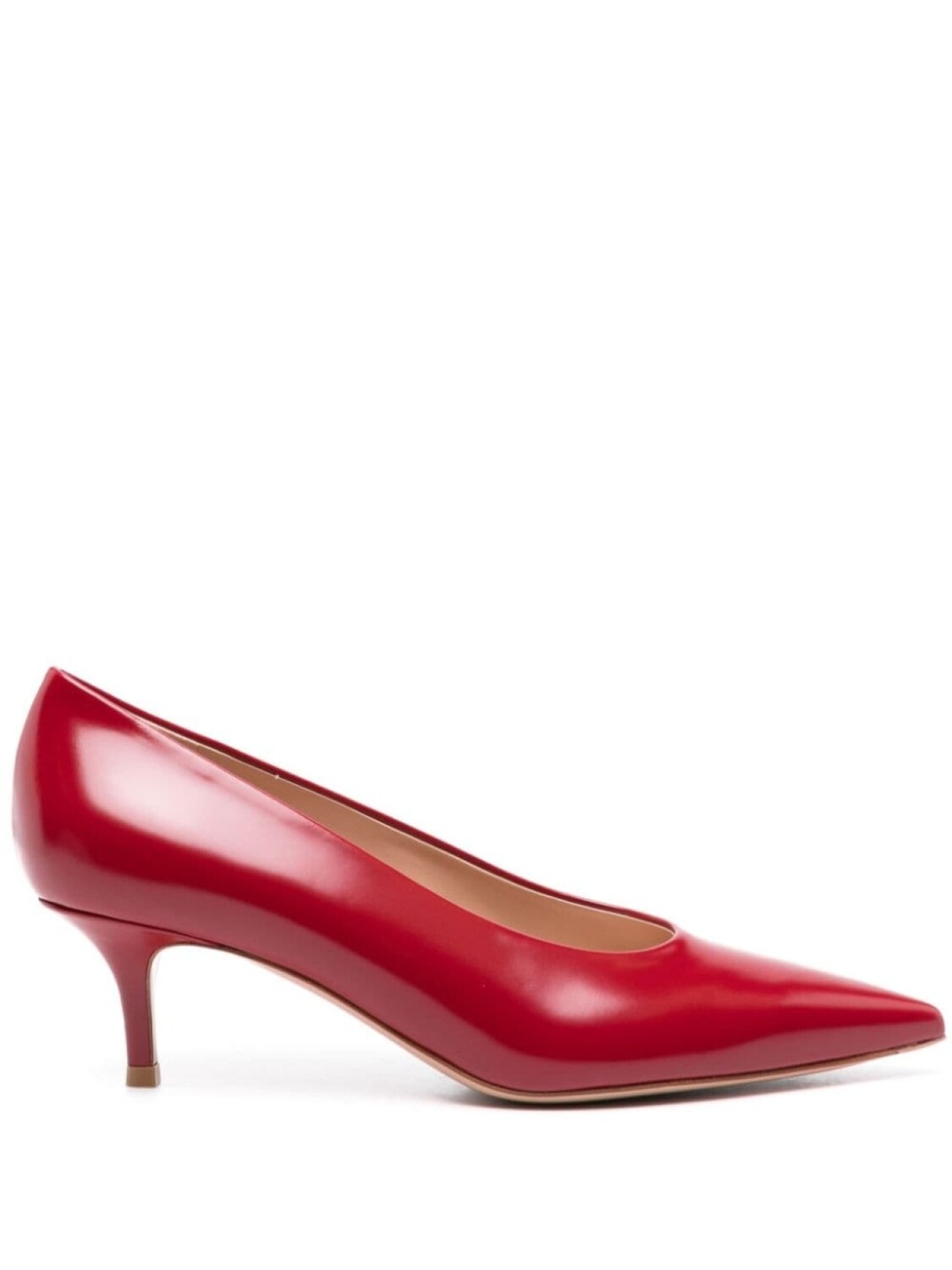 Gianvito Rossi туфли Robbie 55 мм из кожи, красный