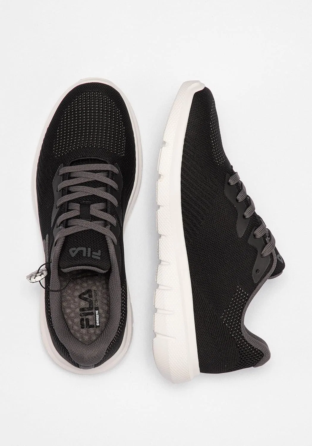 Мужские беговые кроссовки FILA Flexx, Black White — фото 2