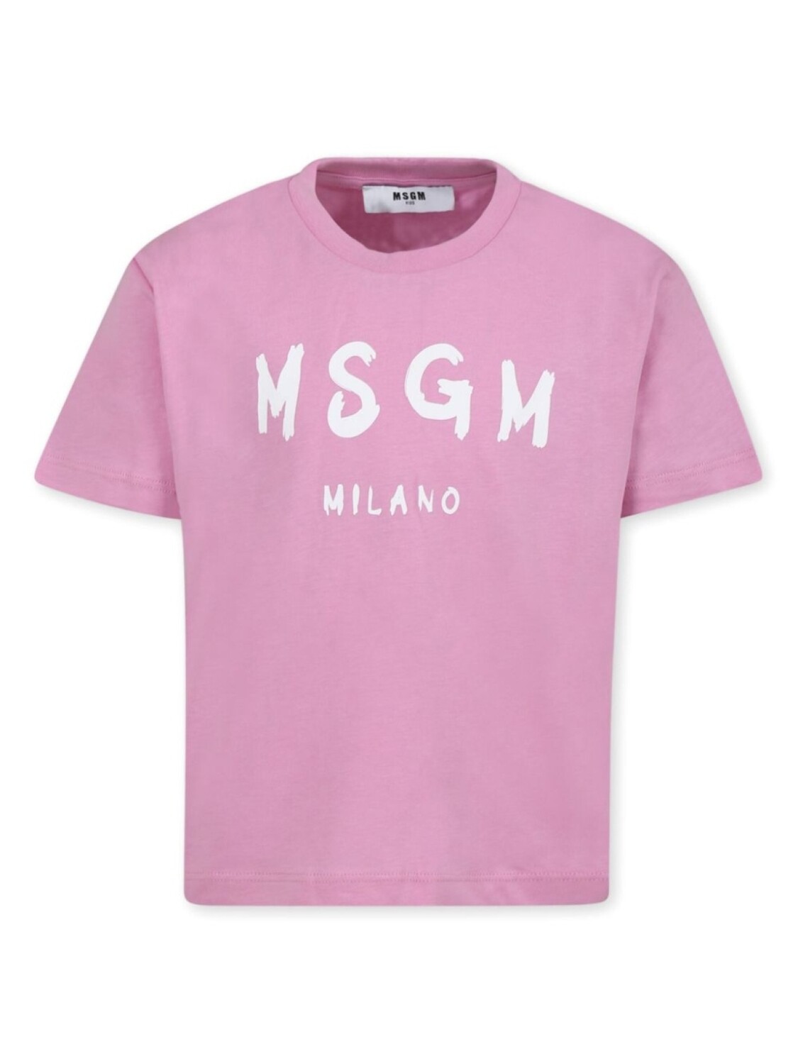 

MSGM Kids футболка с логотипом, розовый