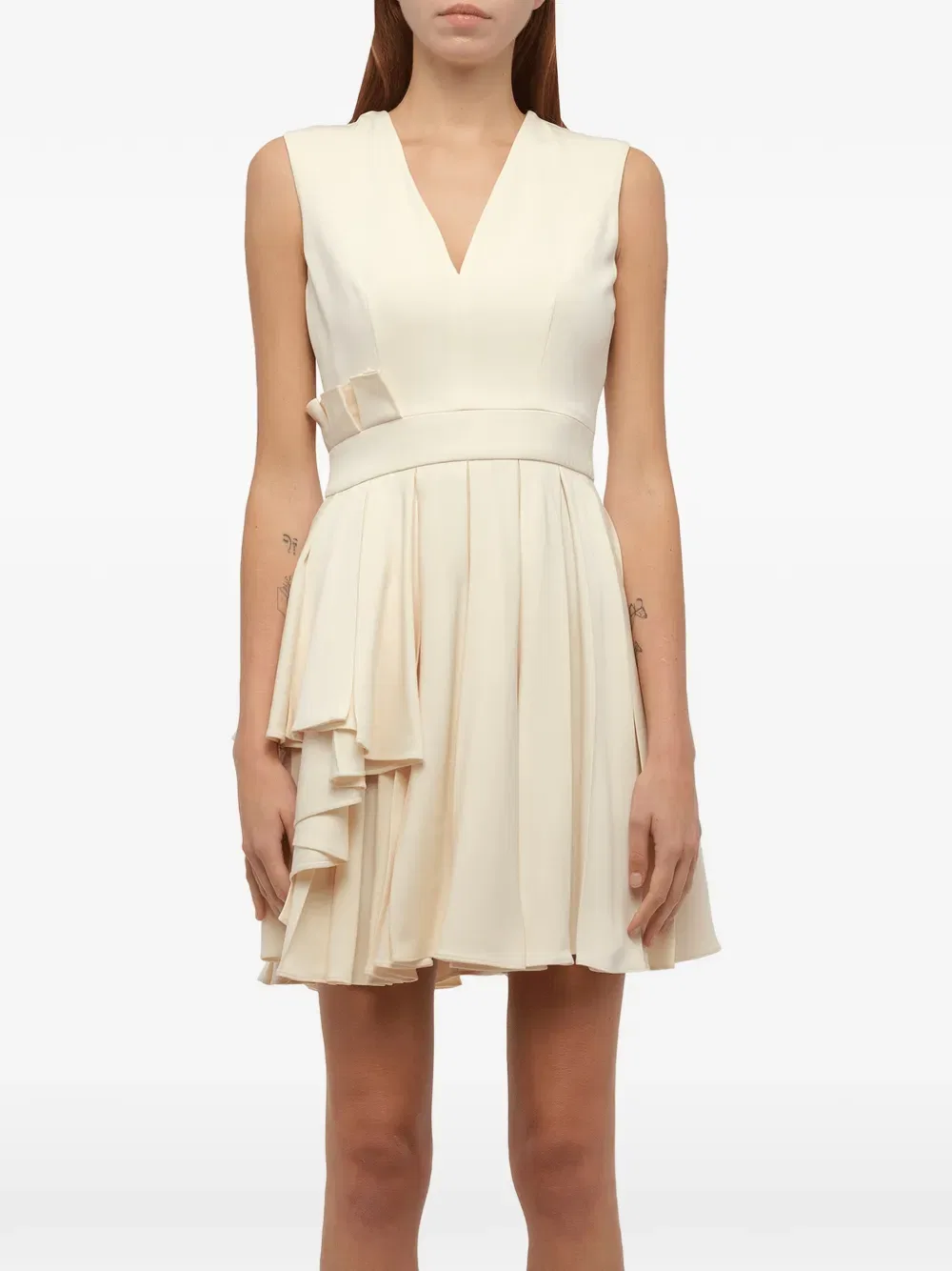 Мини-Платье без рукавов Alexander Mcqueen, белый
