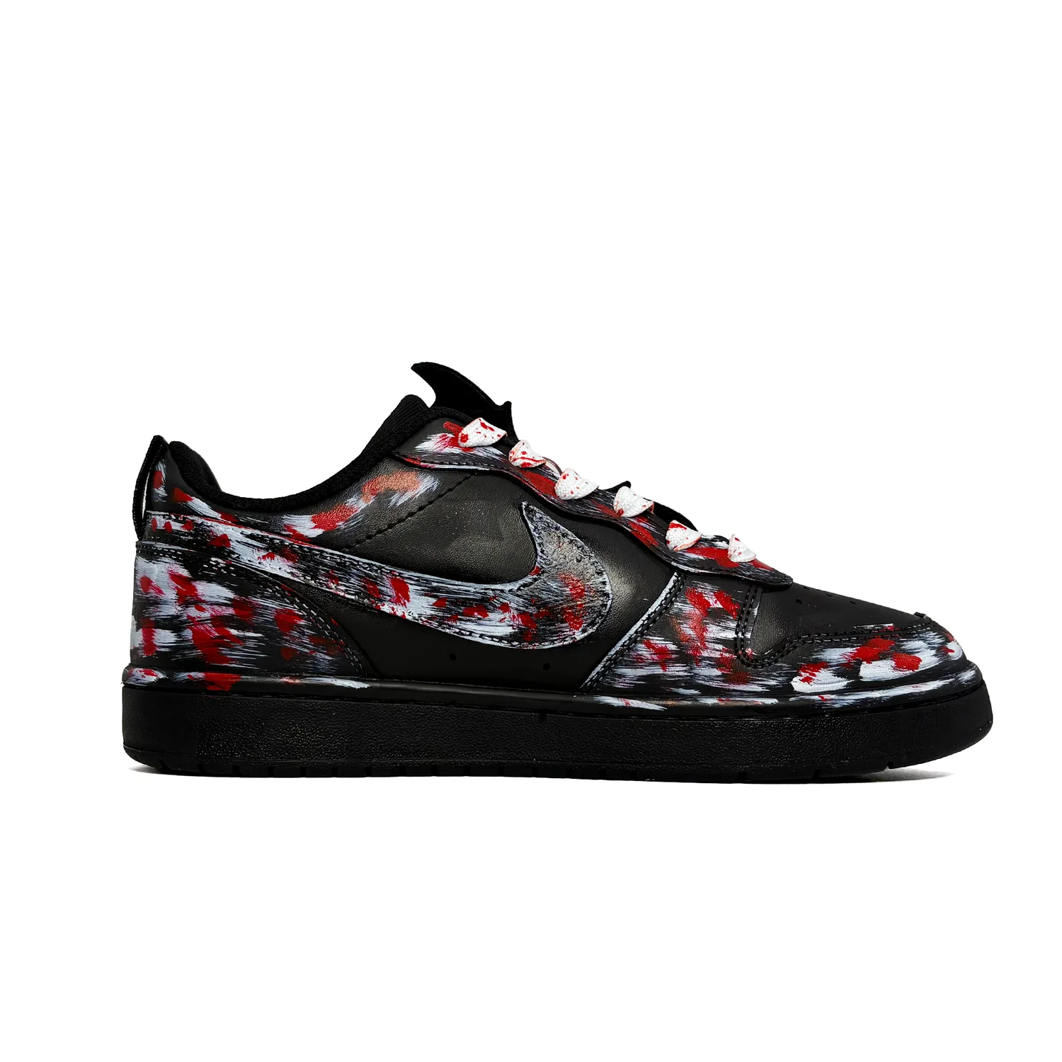 Nike Court Borough God Of Punk, Graffiti, американские синтетические кожаные устойчивые к истиранию противоскользящие низкие кроссовки — фото 3