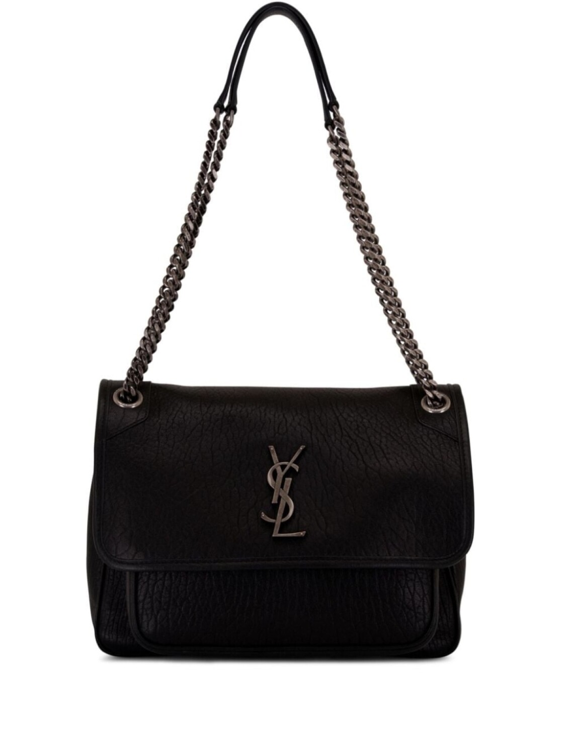 

Кожаная сумка через плечо Saint Laurent Niki среднего размера, черный