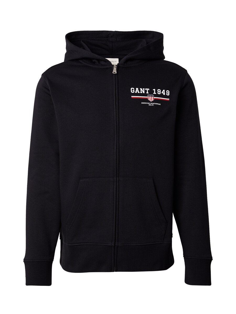 

Худи с капюшоном на молнии GANT, Black