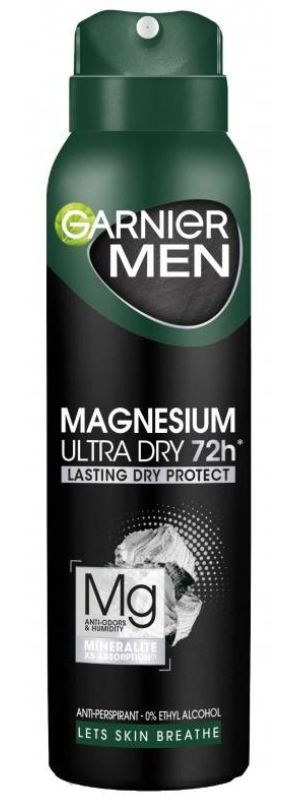 

Garnier Men Magnesium Ultra Dry антиперспирант для мужчин, 150 ml