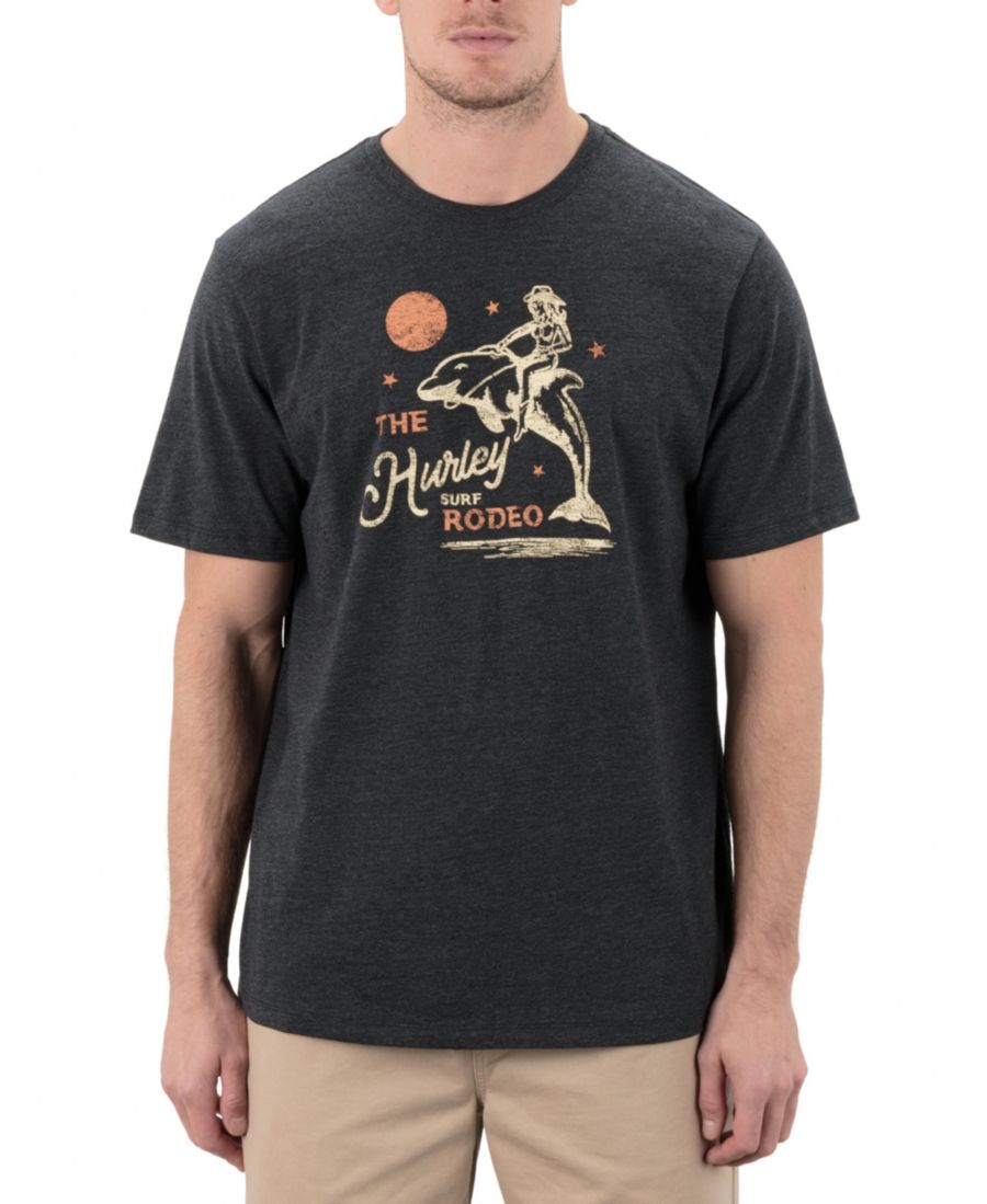 

Мужская футболка с коротким рукавом Ocean Rodeo Slub Hurley, Black heather