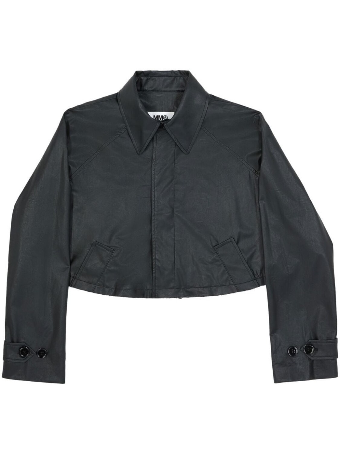 

MM6 Maison Margiela укороченный тренч, черный