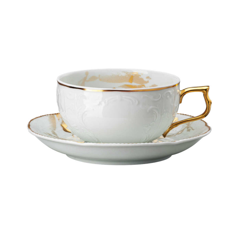 

Чайная чашка Heritage Midas 0,23 л с блюдцем, 2 предм Rosenthal, белое золото