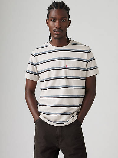 

Футболка с классическим карманом Levi's, цвет Cliff Vapor Grey - Multi-Color