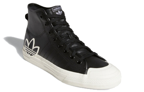 Кроссовки оригиналы nizza hi rf Adidas, черный — фото 3
