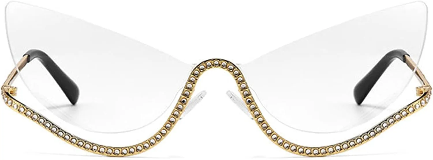 

Солнцезащитные очки "кошачий глаз" большого размера для женщин, сверкающие стразами, модные ретро-очки с бриллиантами, защита от ультрафиолета UV400 helena, C5