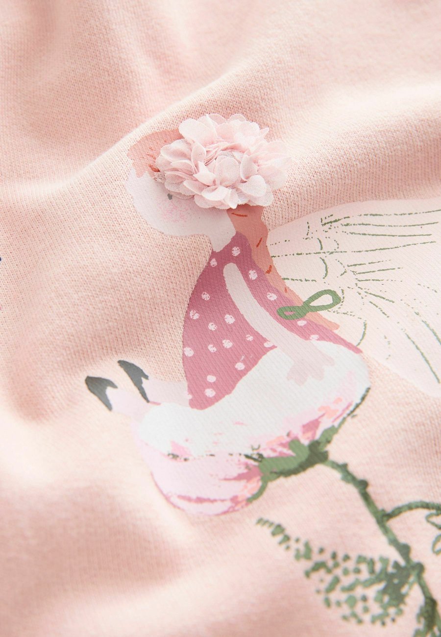 Толстовка Next FRILL HEM SET , Pink Floral Fairy/Pink — фото 3