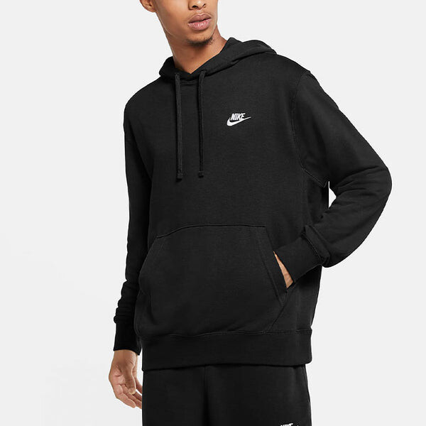 Толстовка Nike Sportswear Club Logo Embroidered Solid Color Sports Black, мультиколор — фото 4