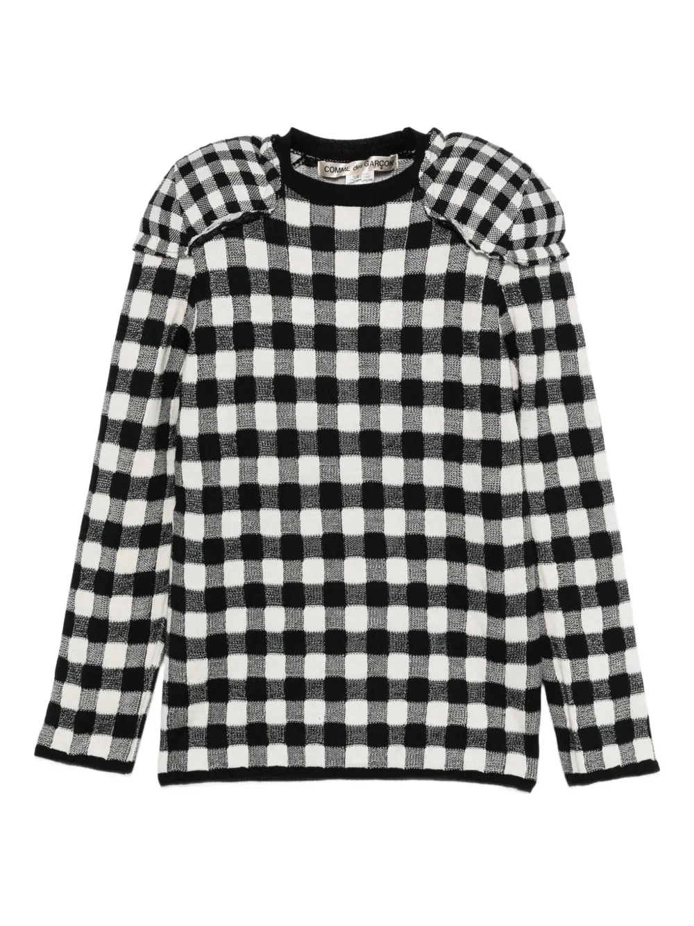 

Топ в гингемную клетку COMME DES GARCONS, черный