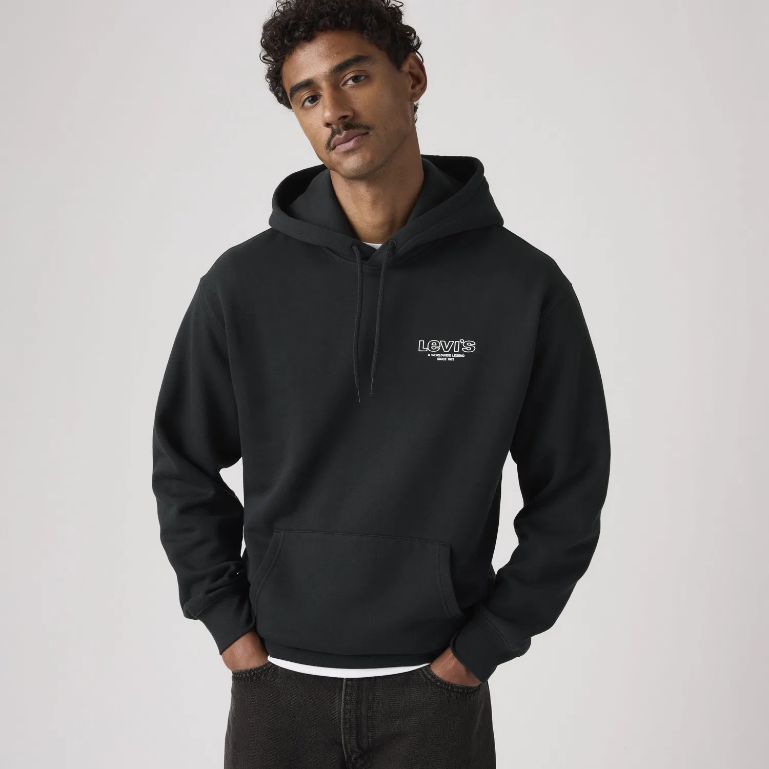 Свободная толстовка с графическим принтом Levi's, Black