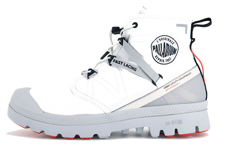 Ботинки Pampa Outdoor унисекс с высоким берцем, белые/серые Palladium