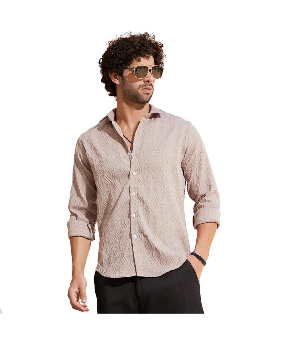 

Мужская рубашка пыльно-розового цвета с тактильными свойствами Illuminator Campus Sutra, Pink