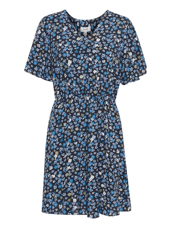 

Короткое платье b.young Druckkleid BYMMJOELLA DRESS - 20809726 Kurzes Kleid mit V-Ausschnitt, синий