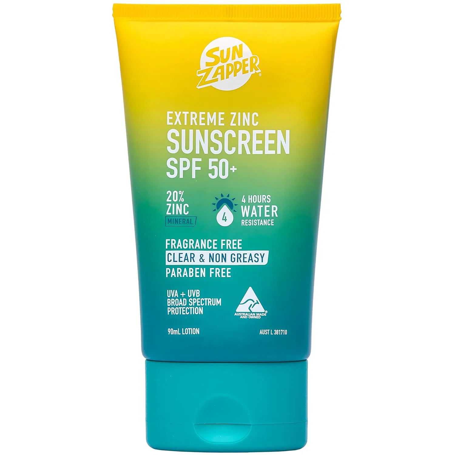 Солнцезащитный крем Sun Zapper Extreme Zinc SPF 50+, 90 мл Sun Zapper